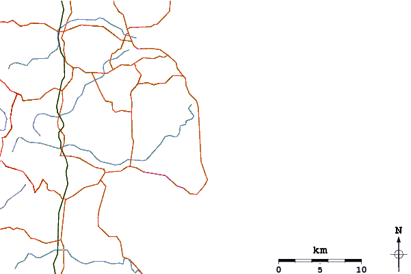 Carreteras y ríos cerca de Currimundi Beach