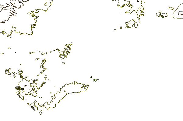 Costa alrededor de D'Estrees Bay