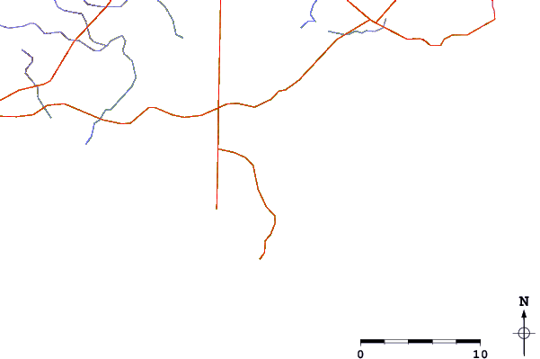 Carreteras y ríos cerca de D'Estrees Bay
