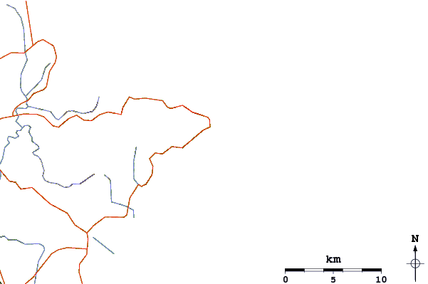 Carreteras y ríos cerca de Daniels Reef