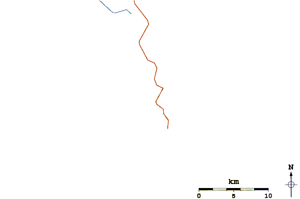Carreteras y ríos cerca de Darbys (Wilsons Promontory)