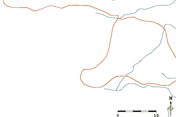 Carreteras y ríos cerca de De Kelders