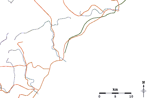Carreteras y ríos cerca de Dead Man's Land