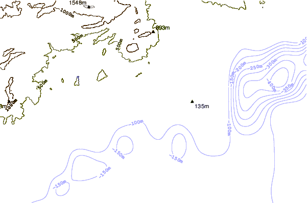 Costa alrededor de Derecha de la Cala