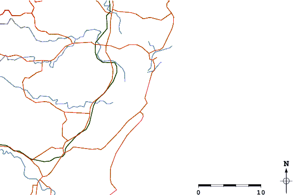 Carreteras y ríos cerca de Diamond Head