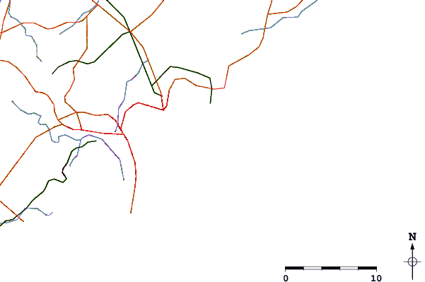 Carreteras y ríos cerca de Dixon Park