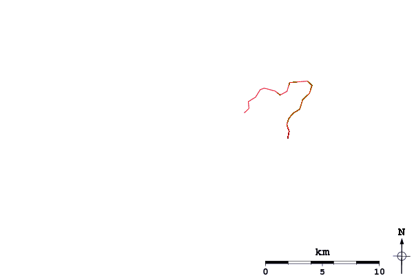 Carreteras y ríos cerca de Dom Hue