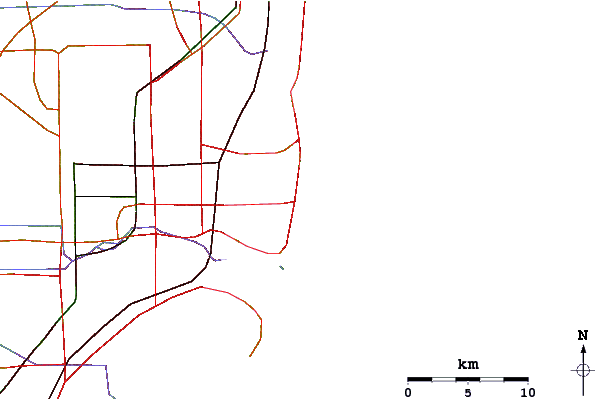 Carreteras y ríos cerca de Dunes Hotel (Miami)