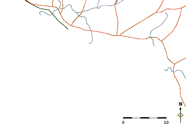 Carreteras y ríos cerca de Eagles Nest