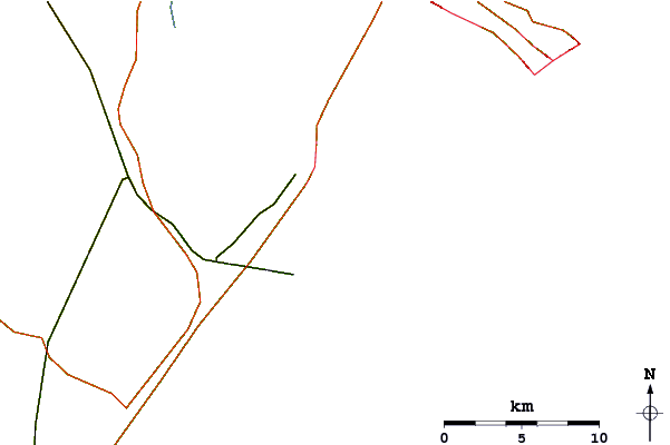 Carreteras y ríos cerca de 8th Street Jetty