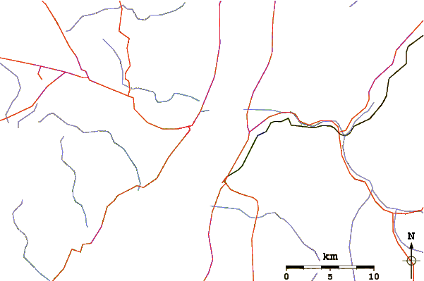 Carreteras y ríos cerca de Eilat (Green Beach)