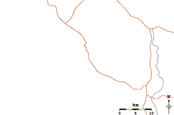 Carreteras y ríos cerca de El Coco