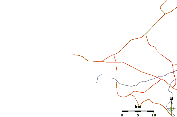 Carreteras y ríos cerca de El Miramar