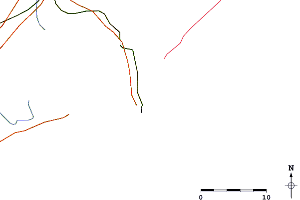 Carreteras y ríos cerca de El Suicidio