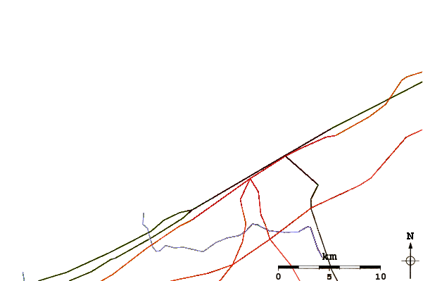 Carreteras y ríos cerca de Erie