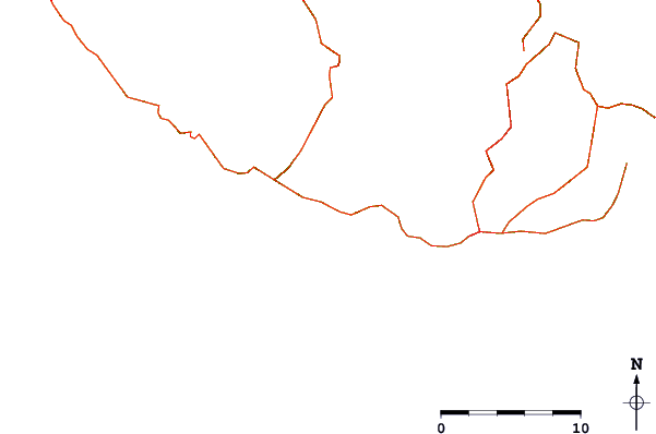 Carreteras y ríos cerca de Faja Dos Padres