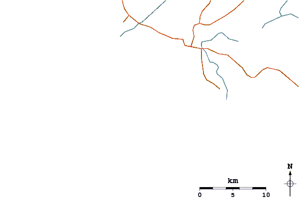 Carreteras y ríos cerca de Faro de Trafalgar