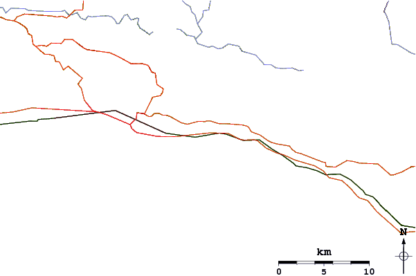Carreteras y ríos cerca de Fernald Point