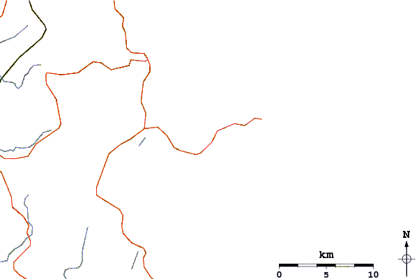 Carreteras y ríos cerca de Fishermans Reef