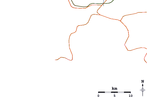 Carreteras y ríos cerca de Fishery Bay