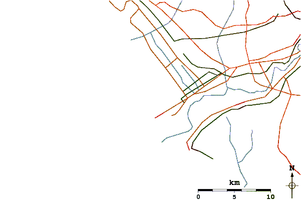 Carreteras y ríos cerca de Focene or Baraonda