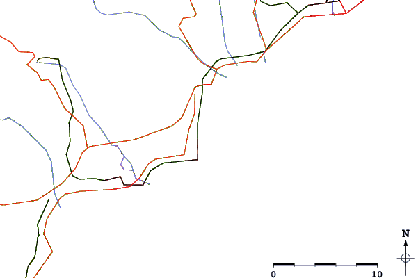 Carreteras y ríos cerca de Antibes - Fort Carre