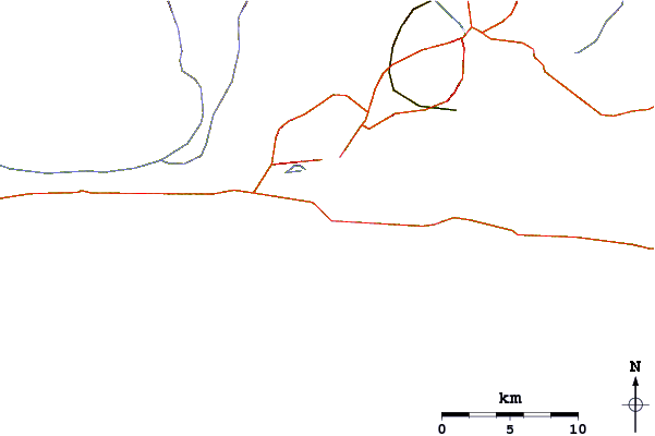 Carreteras y ríos cerca de Fort Walton Pier