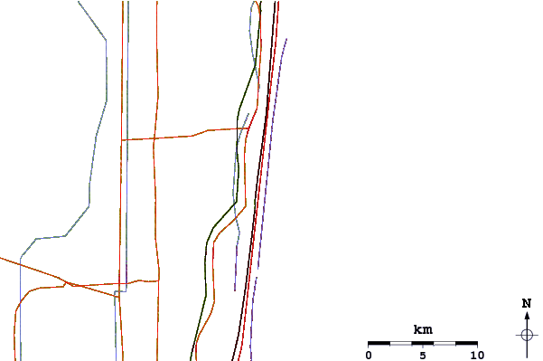 Carreteras y ríos cerca de 40th Street