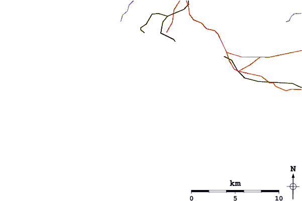 Carreteras y ríos cerca de Freshwater West