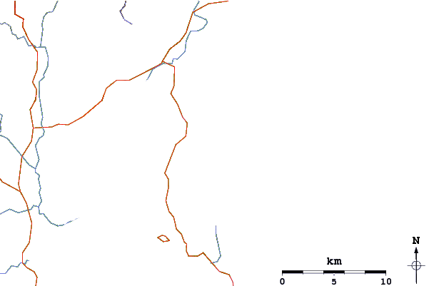 Carreteras y ríos cerca de Friendly Beaches