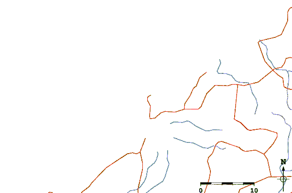 Carreteras y ríos cerca de Galerazamba