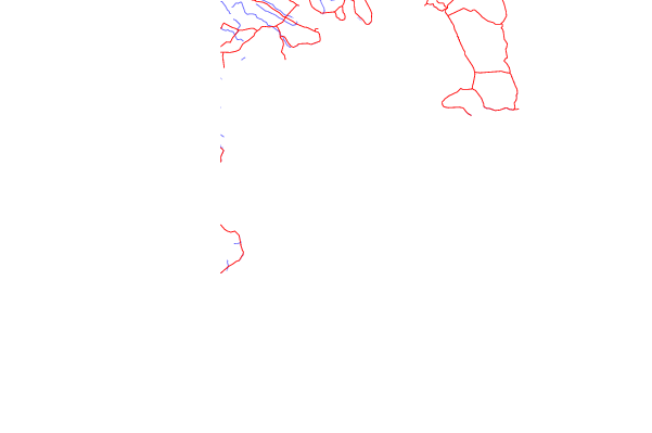 Carreteras y ríos cerca de Garur