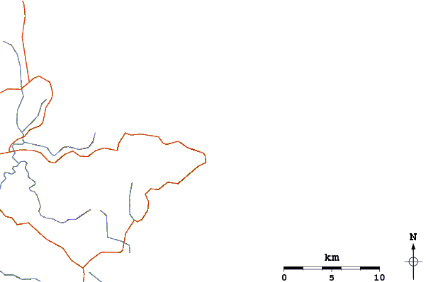 Carreteras y ríos cerca de Goat Island Reef