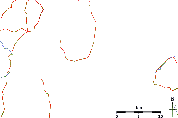 Carreteras y ríos cerca de Goats Bluff