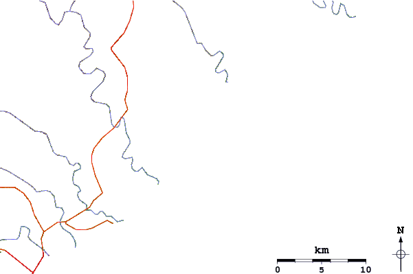 Carreteras y ríos cerca de Gonubie Reef (The Lefts)