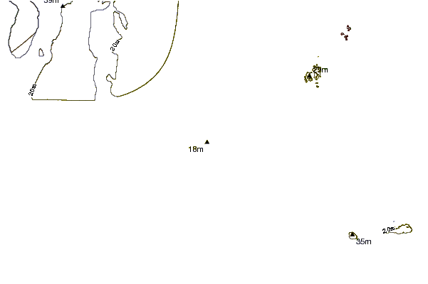 Costa alrededor de Goosewing Beach