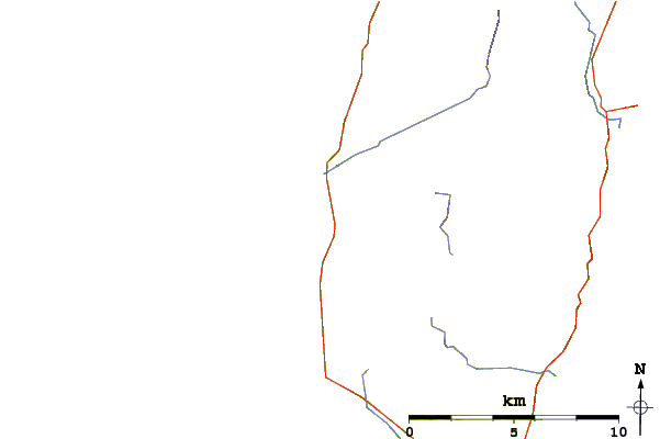 Carreteras y ríos cerca de Graveyards