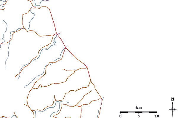 Carreteras y ríos cerca de Greenmount