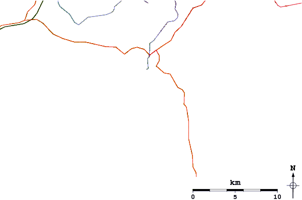 Carreteras y ríos cerca de Gunwalloe