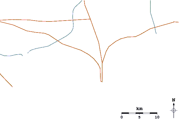 Carreteras y ríos cerca de Gwadar West