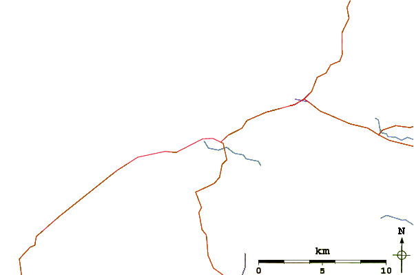 Carreteras y ríos cerca de Harbour