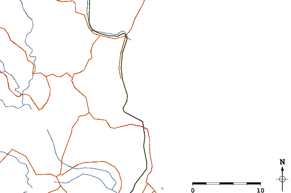 Carreteras y ríos cerca de Napier - Hardings Road
