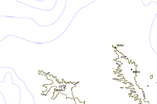 Costa alrededor de Himalayas