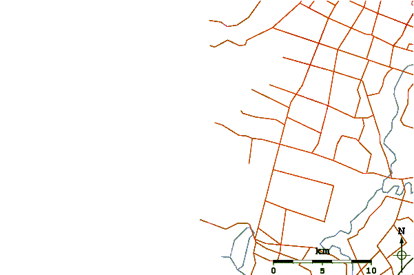Carreteras y ríos cerca de Himatangi Beach