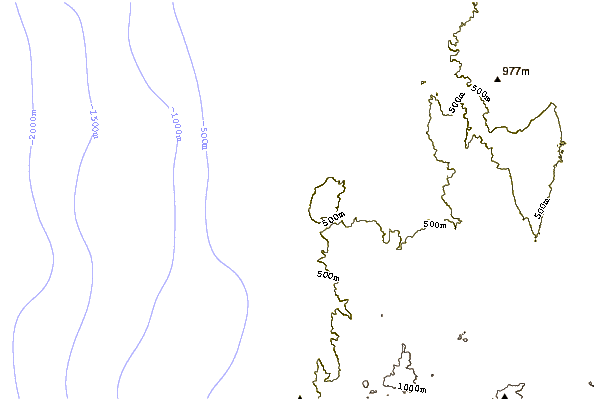 Costa alrededor de Huascar