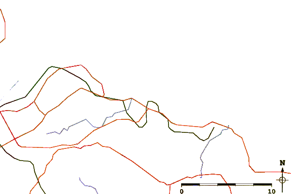 Carreteras y ríos cerca de Huntcliff