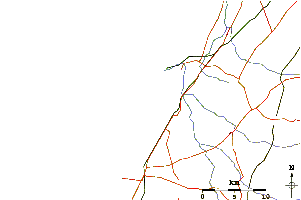 Carreteras y ríos cerca de Igolim Ashdod