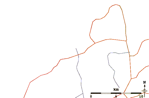 Carreteras y ríos cerca de Ireviken