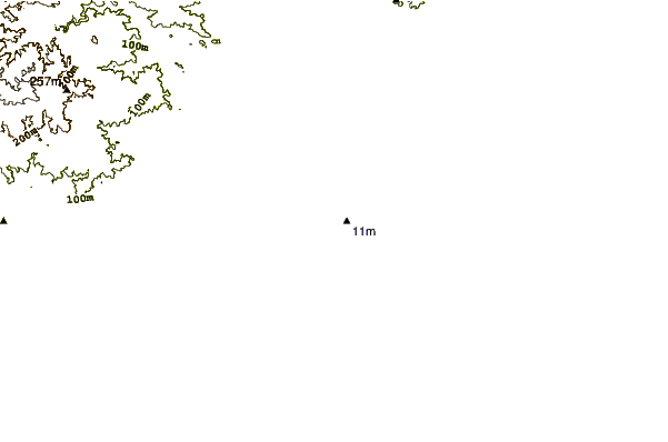 Costa alrededor de Isla Canela