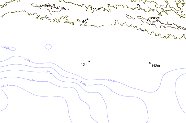 Costa alrededor de Isla Vista